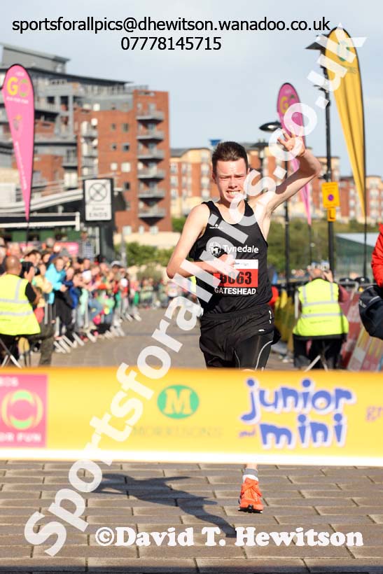 Boys Junior Great North Run. Photo: David T. Hewitson/Sports for All Pics